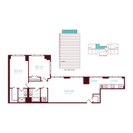 2 bedroom 2 bath A at 360 State Street, New Haven, CT