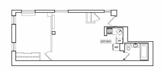  Floor Plan One Bedroom