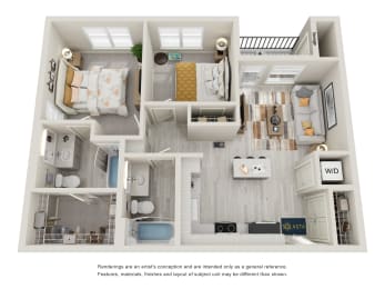 3-D Floor Plan B2 Solasta at Solasta, Sacramento, 95831