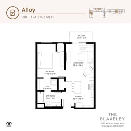 a floor plan of a unit with a bedroom and a bathroom