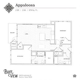 Bluff View_Appaloosa Floor Plan