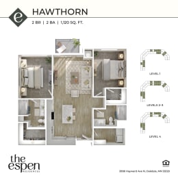 The Espen_Hawthorn_3d floor plan