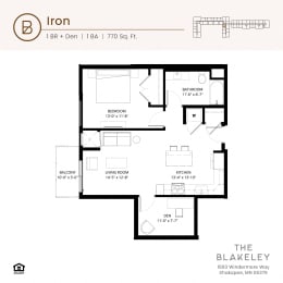 the floor plan of the blakely residences