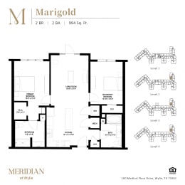 Meridian-Marigold Floor Plan