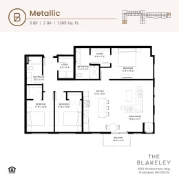  Floor Plan Metallic
