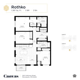 floor plan of the renovated apartment for sale
