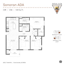 the floor plan of the condo
