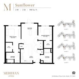 Meridian-Sunflower Floor Plan