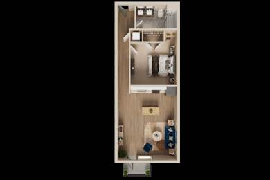1 bed 1 bath  at The Dean at Creekview Apartments, Newark, DE, 19711
