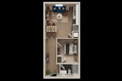 1 bed 1 bath B at The Dean at Creekview Apartments, Delaware