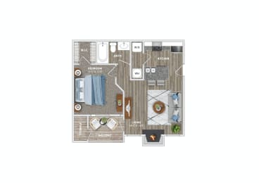 A1 Floor Plan at The Watch on Shem Creek, Mt. Pleasant, SC