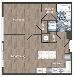a28a Floor Plan at Park Kennedy, Washington, 20003