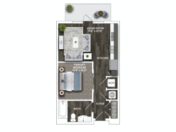 A2A Floor Plan at La Unión, Tampa Florida