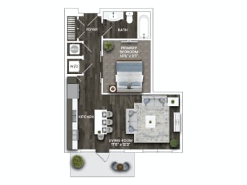 A3A Floor Plan at La Unión, Tampa