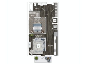 A7A Floor Plan at La Unión, Tampa, FL