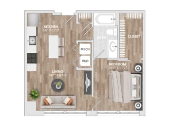 Photo inspiration: Visual Reference: Studio 1 2 3 Bed Apartments In Baltimore