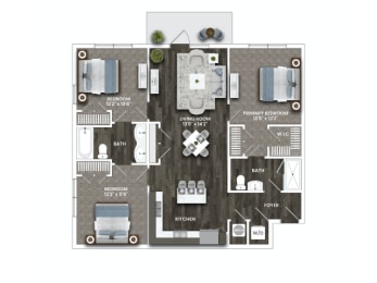 C1B Floor Plan at La Unión, Florida, 33605
