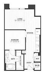 A2 Floor Plan at The William, Chantilly