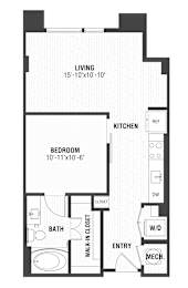 A2P Floor Plan at The William, Virginia