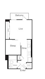S2 Floor Plan at Elysium Fourteen, Washington, DC