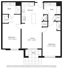 2 bed 2 bath D at Fort Totten Square, Washington