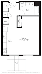 Studio 1 bath H at Fort Totten Square, Washington, 20011