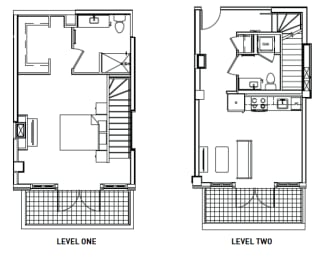A13D Floor Plan at Madison House, Washington, Washington