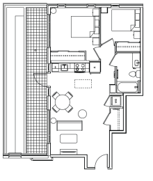 B1B Floor Plan at Madison House, Washington, DC