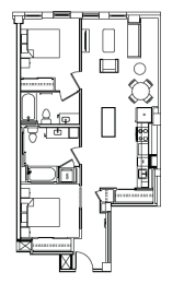 B10B Floor Plan at Madison House, Washington