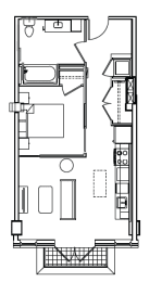 A7A Floor Plan at Madison House, Washington
