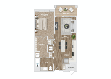 A111 Floor Plan at Preston Ridge, North Carolina
