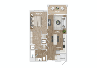 A12 Floor Plan at Preston Ridge, Cary, NC, 27513