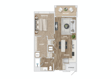 A15 Floor Plan at Preston Ridge, Cary, 27513