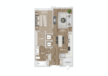 A211 Floor Plan at Preston Ridge, Cary, NC