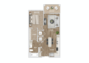 A23 Floor Plan at Preston Ridge, Cary, NC, 27513
