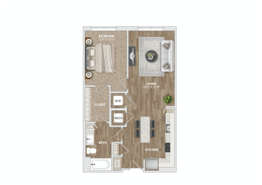 A25 Floor Plan at Preston Ridge, Cary, NC, 27513