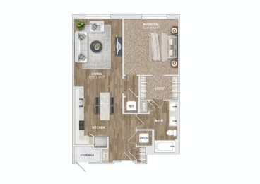 A51 Floor Plan at Preston Ridge, North Carolina
