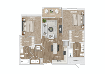 B24 Floor Plan at Preston Ridge, Cary, NC