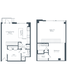 the floor plans at Highgate at the Mile, McLean, VA