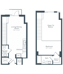 floor plan at Highgate at the Mile, McLean, 22102