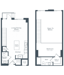 floor plan at Highgate at the Mile, McLean Virginia