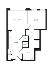 1 bed 1 bathroom K at Coda at Bryant Street, Washington