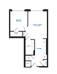 1 bed 1 bathroom L at Coda at Bryant Street, Washington DC