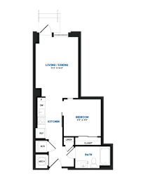 1 bed 1 bath O at Coda at Bryant Street, Washington, DC 20002