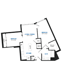 1 bed 1 bath T at Coda at Bryant Street, Washington, DC 20002