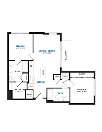 2 bed 2 bath O at Coda at Bryant Street, Washington DC