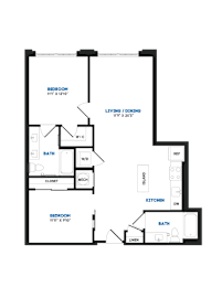 2 bed 2 bath R at Coda at Bryant Street, Washington, DC
