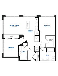 2 bed 2 bath V at Coda at Bryant Street, Washington, 20002