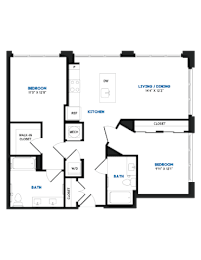 2 bed 2 bath X at Coda at Bryant Street, Washington