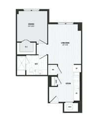 1 bedroom 1 bathroom Y at Coda at Bryant Street, Washington DC